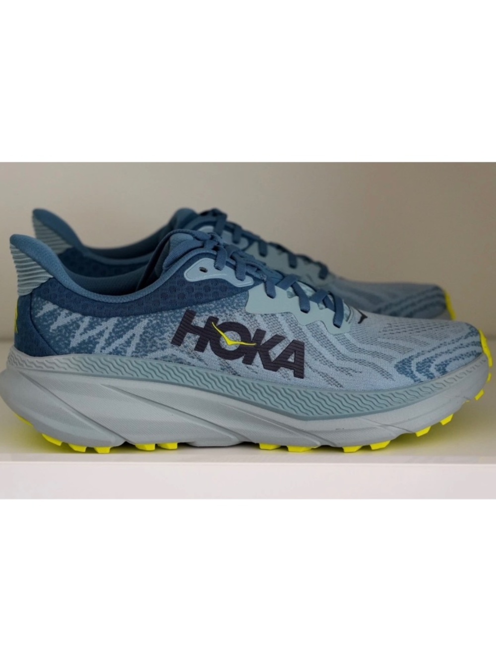 Hoka Challenger ATR 7 Men’s Trail Running Shoes Stone Blue/Evening Primrose